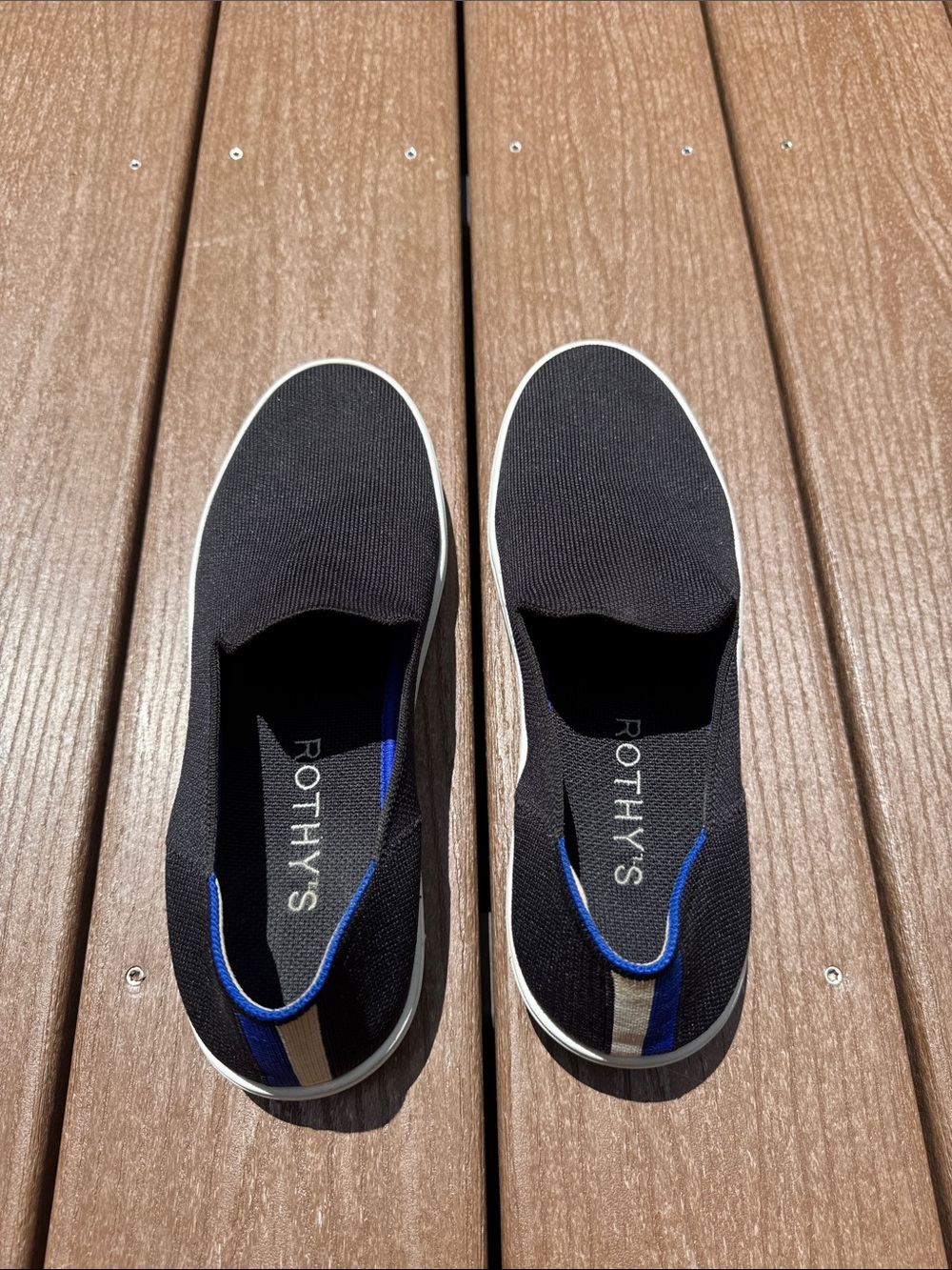 Rothy’s The Original Slip On Sneakers in Black size 9.5 - Picture 3 of 6